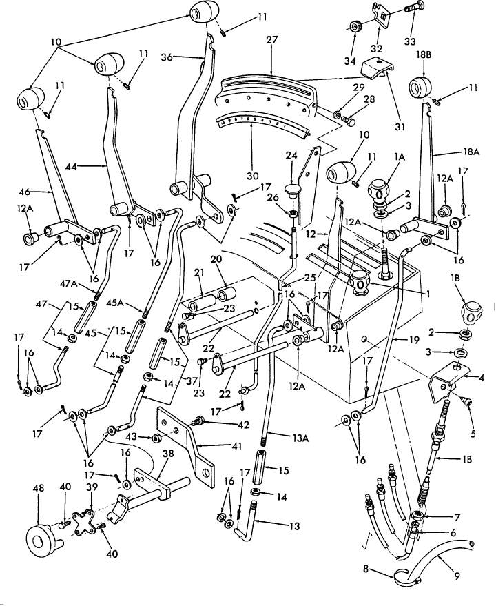 05L02 HYDRAULIC LIFT, DRAFT & FLOW CONTROLS, TW5, TW15, TW25 & TW35 (83/2-85)