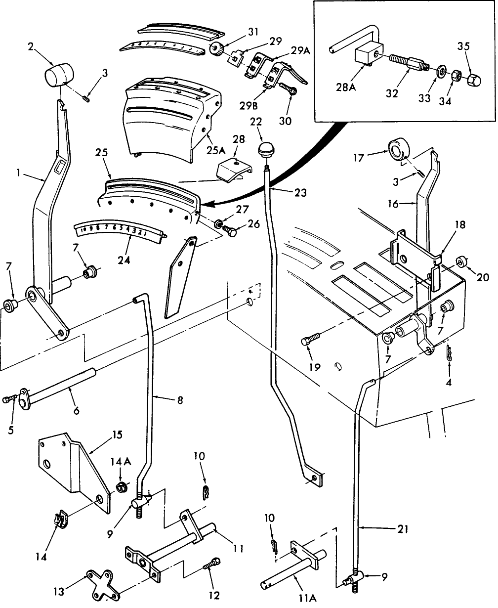 05L02(A) HYDRAULIC LIFT, DRAFT & FLOW CONTROLS - TW5, TW15, TW25, TW35 (3-85/)