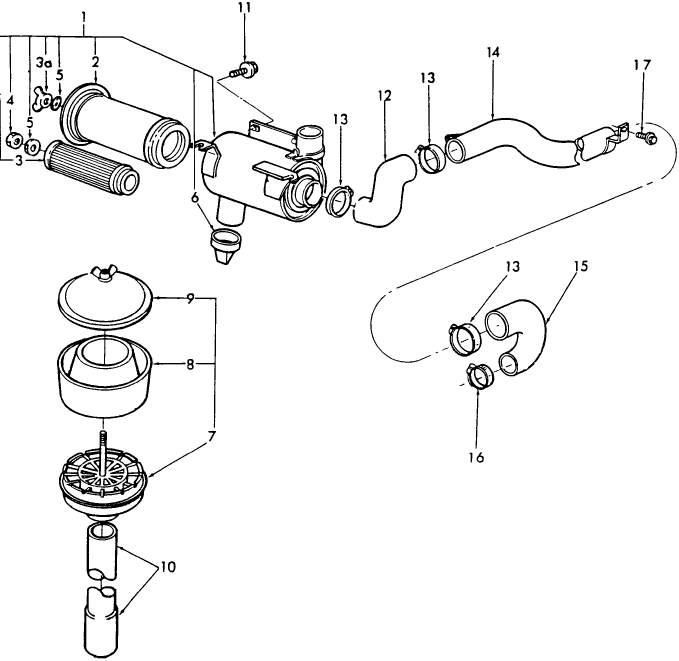 09H03 AIR CLEANER & RELATED PARTS, TW15 & 8630