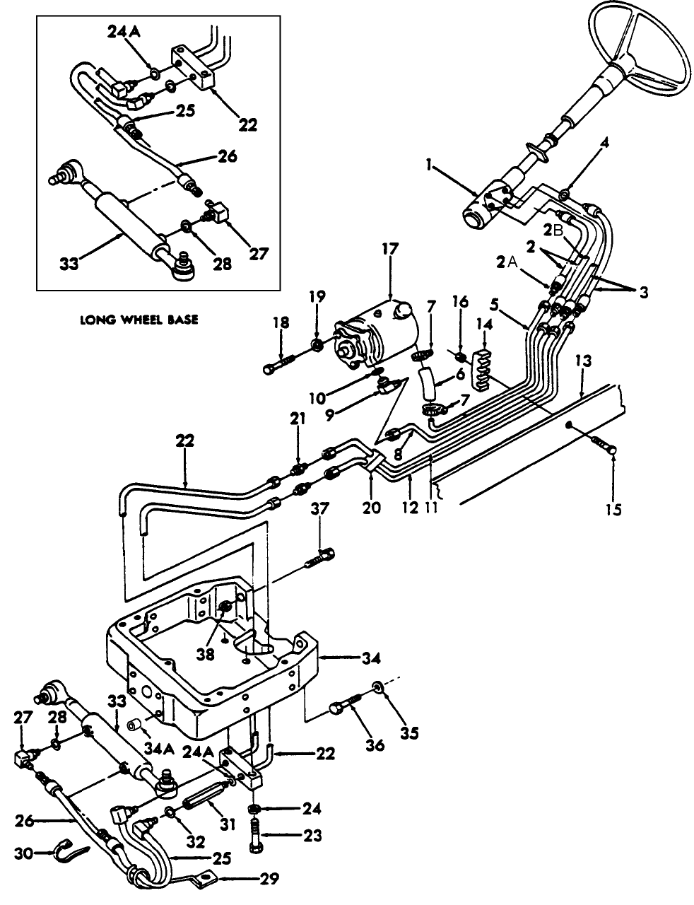 03A03 STEERING SYSTEM, 8700, 9700, TW10, TW20 & TW30