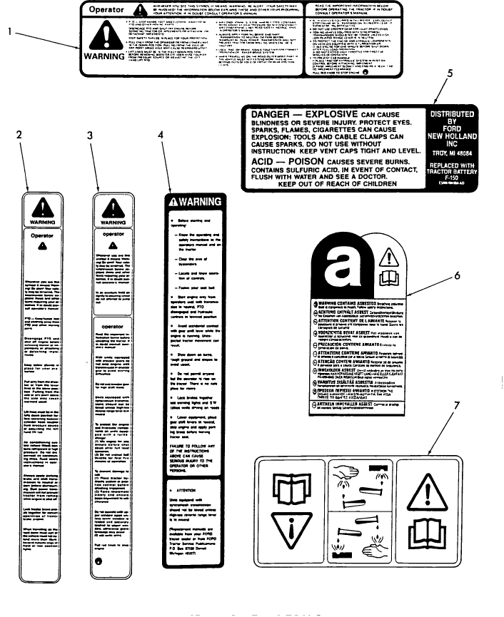 16D04 SAFETY DECALS