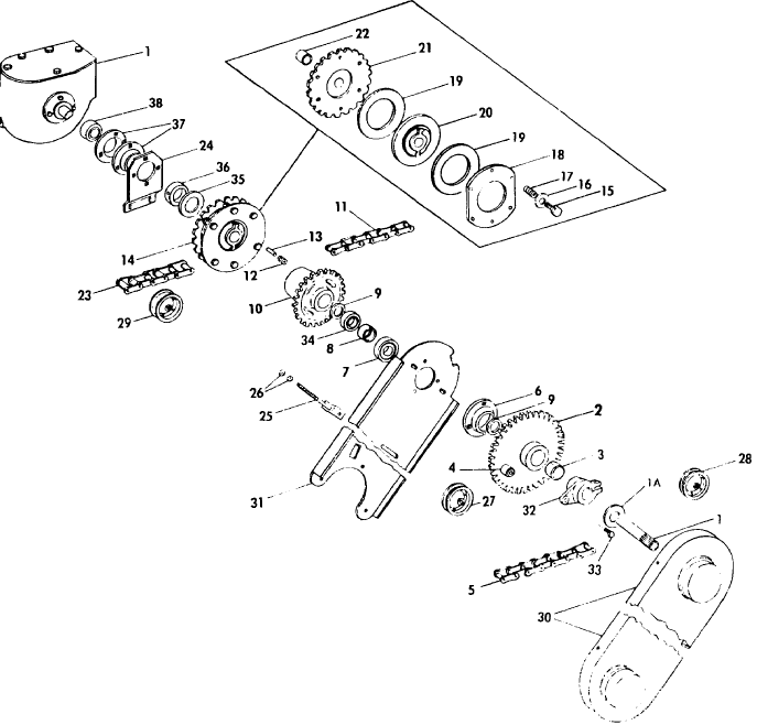 003 PICKUP, FEEDER & KNOTTER / TWISTER DRIVE