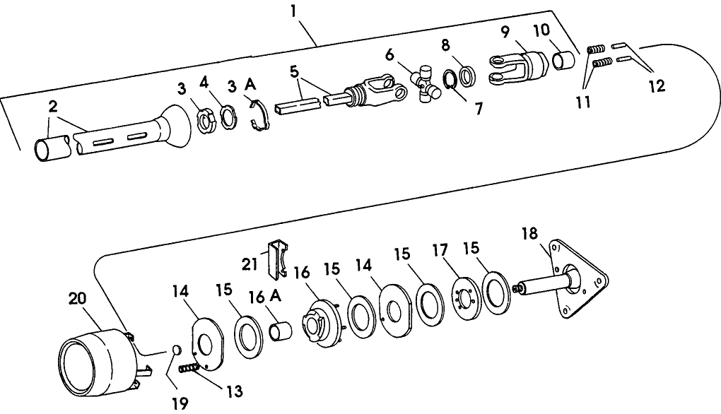 039 POWER TAKE OFF, REAR & CLUTCH, BSN 164011, 290