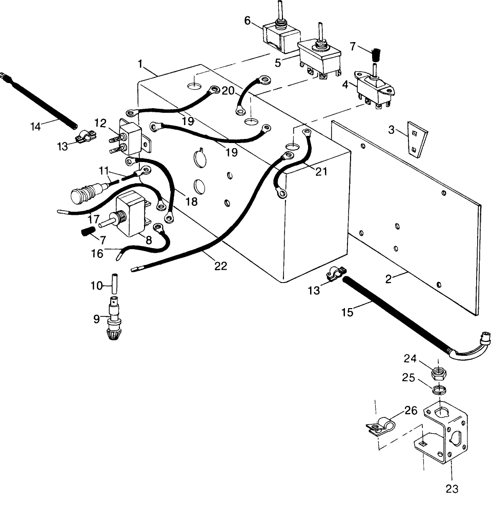 012 POWER TAKE OFF, CONTROL BOX