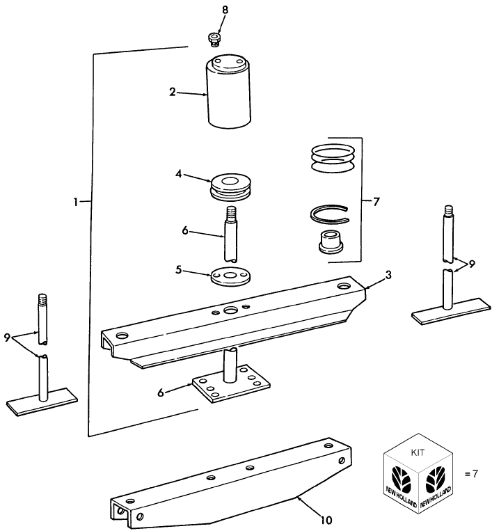 041 BALE TENSION CYLINDER