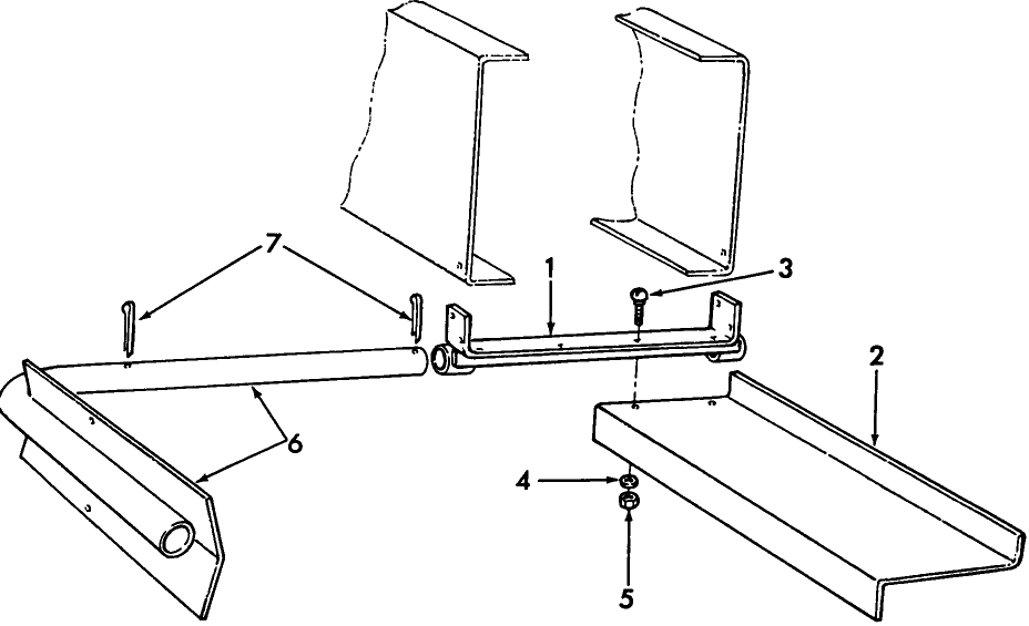 041 QUARTER TURN BALE CHUTE KIT - 14-383