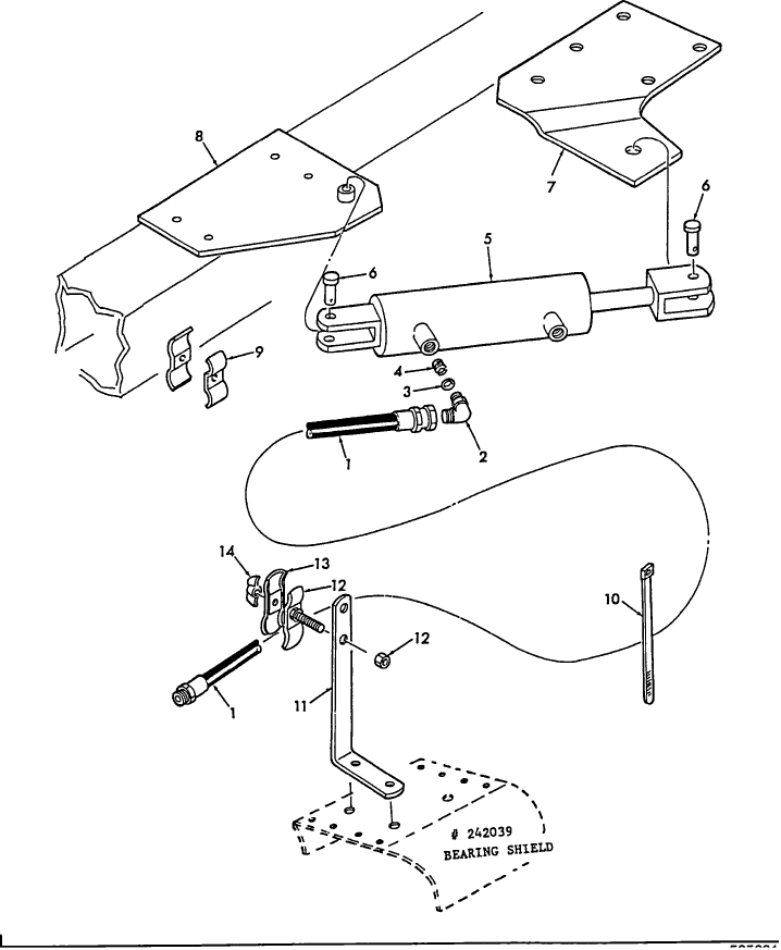 032 HYDRAULIC TONGUE SWING KIT