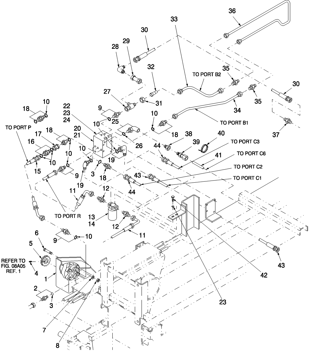 08A06(1) HYDRAULICS, RH