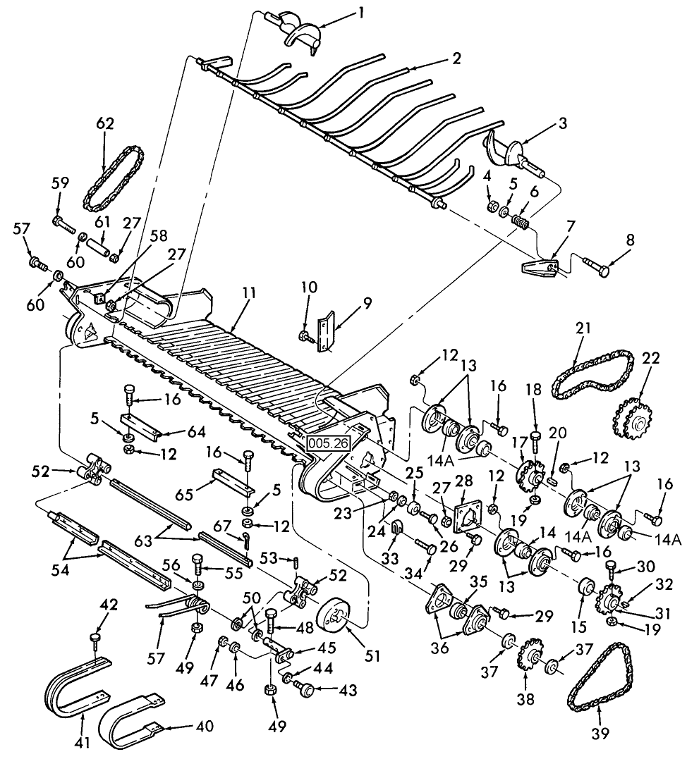 006 WIDE PICKUP, DRIVE, REEL & GUARDS