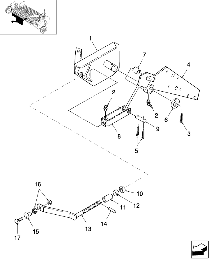 003 LIFT CRANK, STANDARD PICKUP