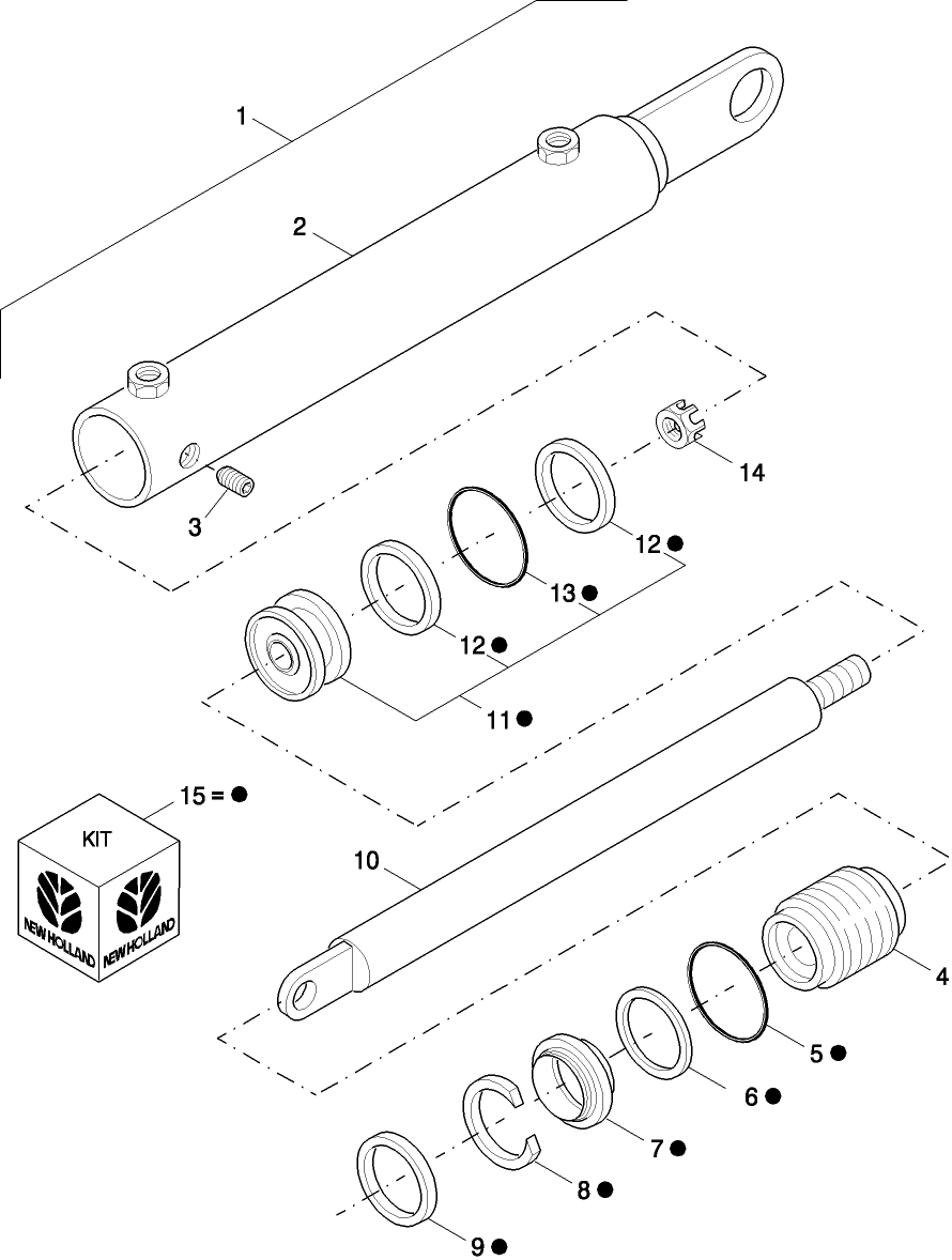 019 HYDRAULIC CYLINDER (80591390) BREAKDOWN, TAILGATE LIFT