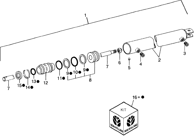 012 HYDRAULIC DIRECTIONAL CONTROL,  HYDRAULIC CYLINDER (771733) ASSEMBLY, 70