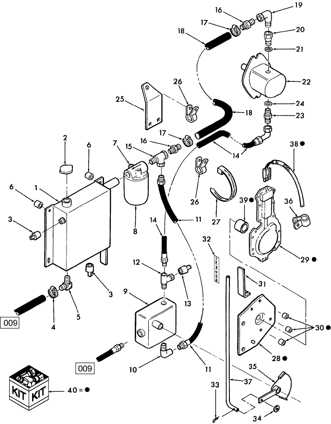 010 RESERVOIR & GEAR MOTOR