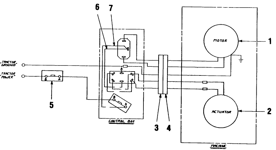 030 ELECTRICAL DIAGRAM, HYDRAULIC BALE THROWER - 75