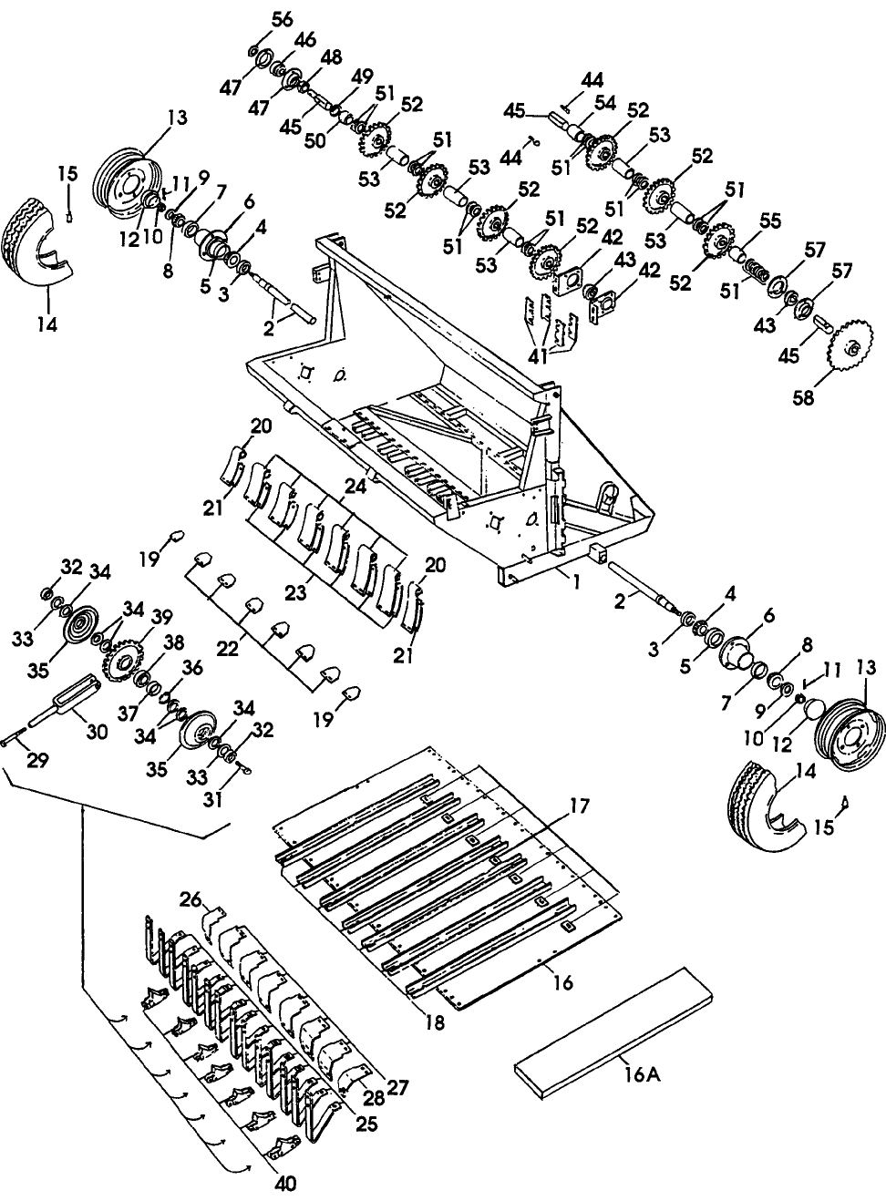 002 MAIN FRAME & LOWER CONVEYOR, ASN 413385