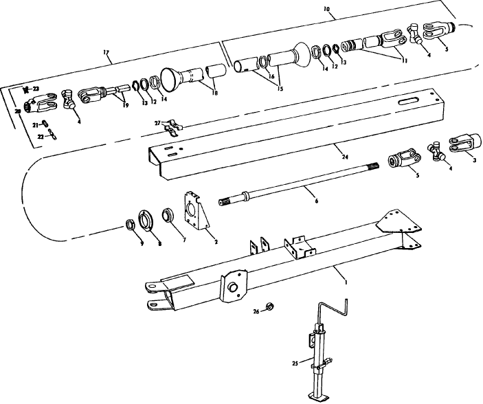 001 HITCH, JACK & POWER TAKE OFF