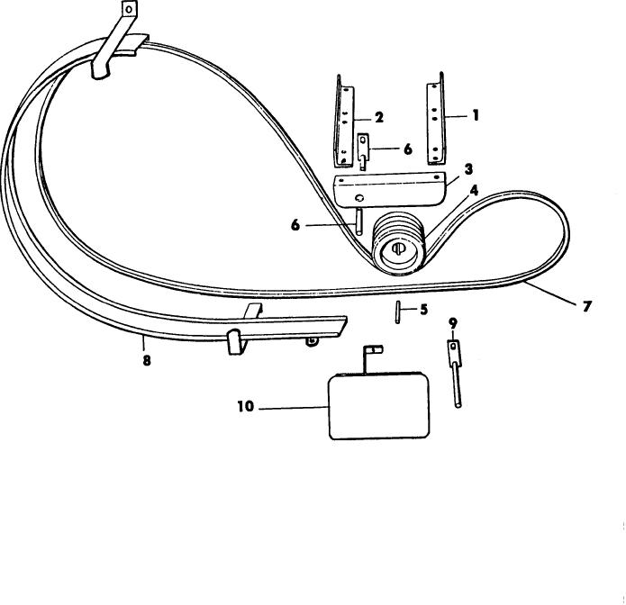 004 MOTOR BASE, MAIN DRIVE BELT & GUARD GROUP