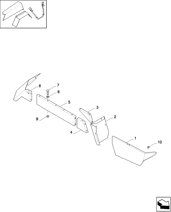 08.012(01) LOWER SHIELDS, TANDEM AXLE, RH