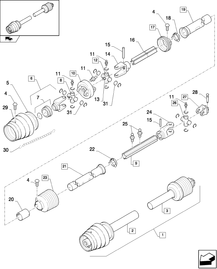 01.02(01) POWER TAKE-OFF, FRONT - C527