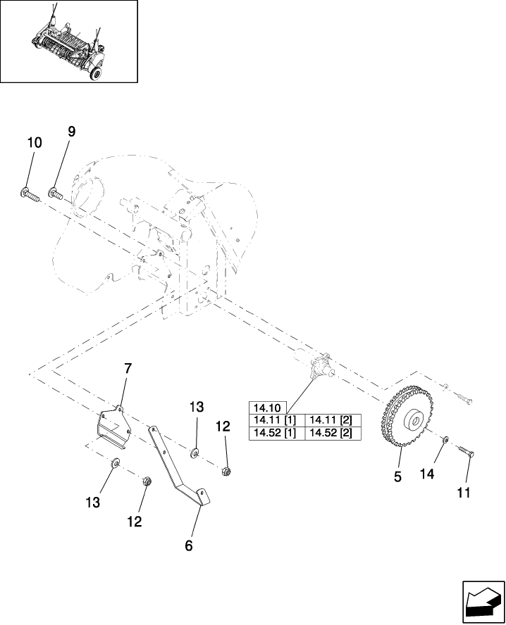 13.407 1.8M & 2M WIDE PICKUP, STUFFER FEEDER MOUNTING, NORTH AMERICA