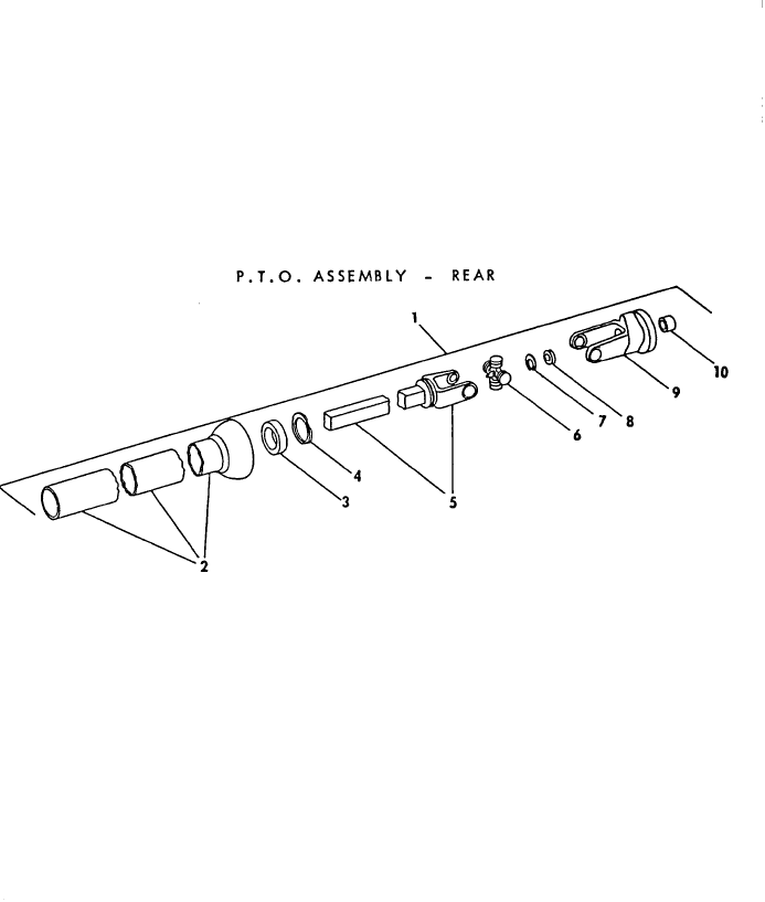 007 PTO ASSEMBLY, REAR, ROCKWELL STANDARD, HAYLINER 67