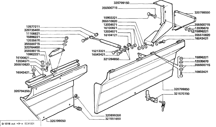 E08/1 STRAW WALKER AND DRIVE BELT GUARDS (D1016)