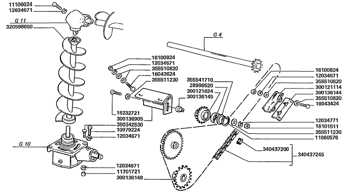 G09 UPRIGHT SWIVEL AUGER