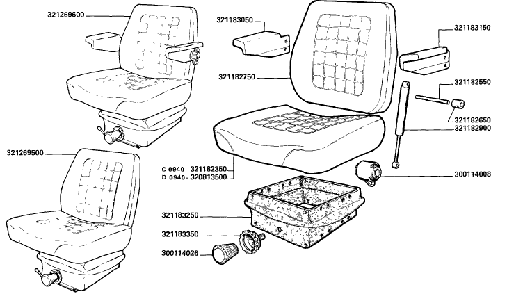 H07.A SEAT (SIFRA) - (LEATHERETTE WITH ARM RESTS)