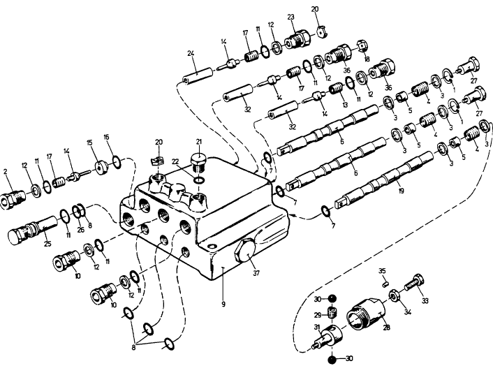 036 MAIN HYDRAULIC CONTROL VALVE