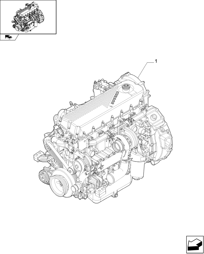 02.200(03) ENGINE - STARTER, COMPRESSOR & ALTERNATOR; FROM PIN HAJ111001