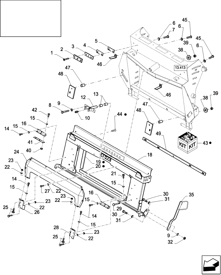 13.210(01) BALANCE FRAME STRAW ELEVATOR