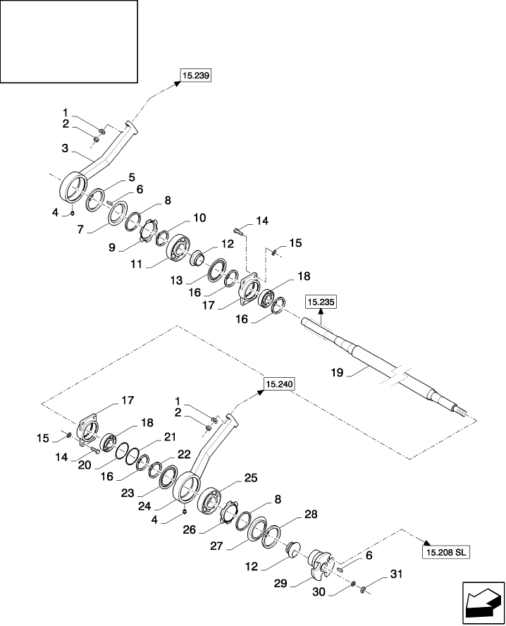 15.244(01) ECCENTRIC AND SHAKER SHOE DRIVE