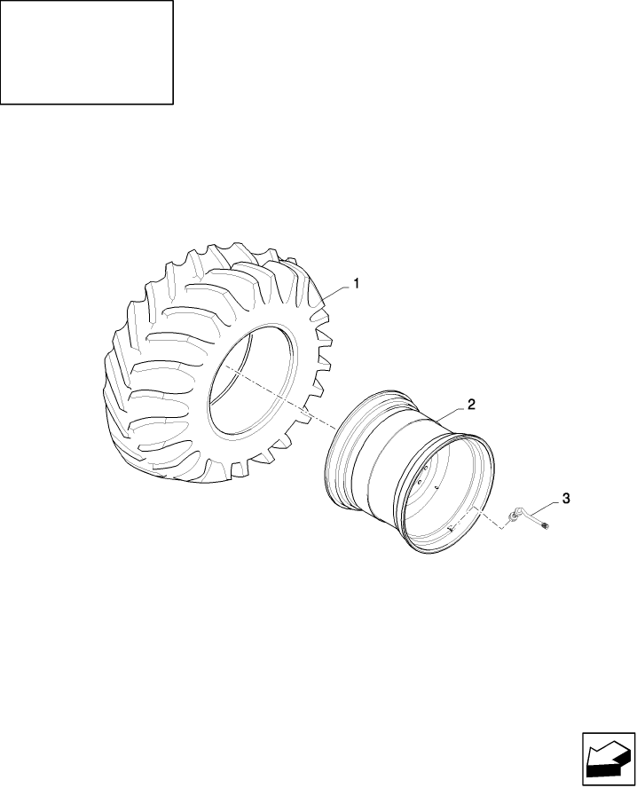 11.416(01) TRACTION WHEELS: 650/75R32 LI172 R1W