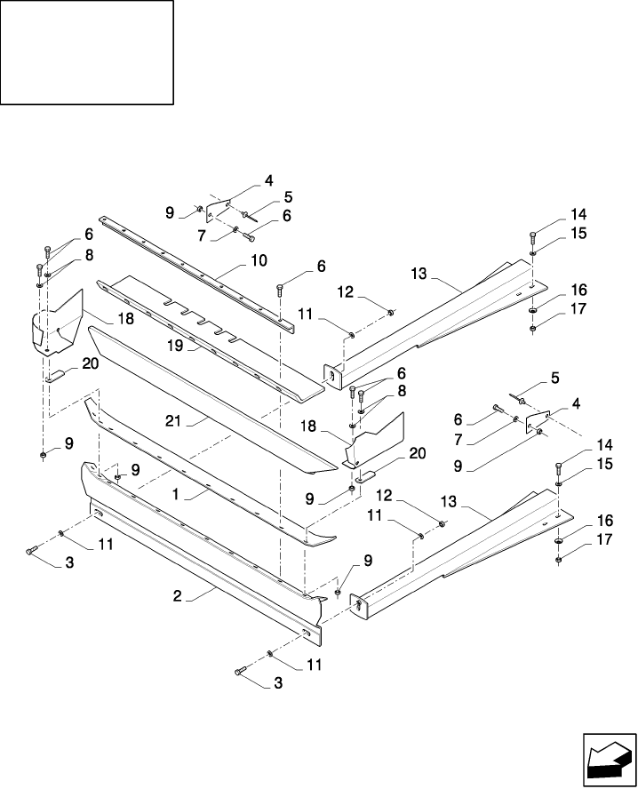 15.242(01) GRAIN PAN, SUPPORTS