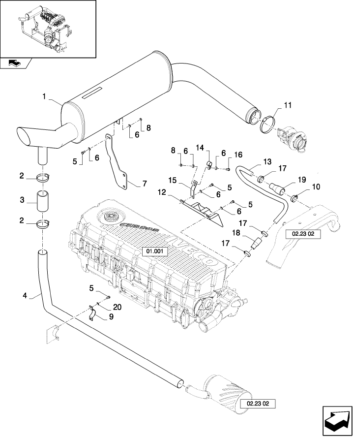 02.23(01) INTAKE,  AIR FILTER