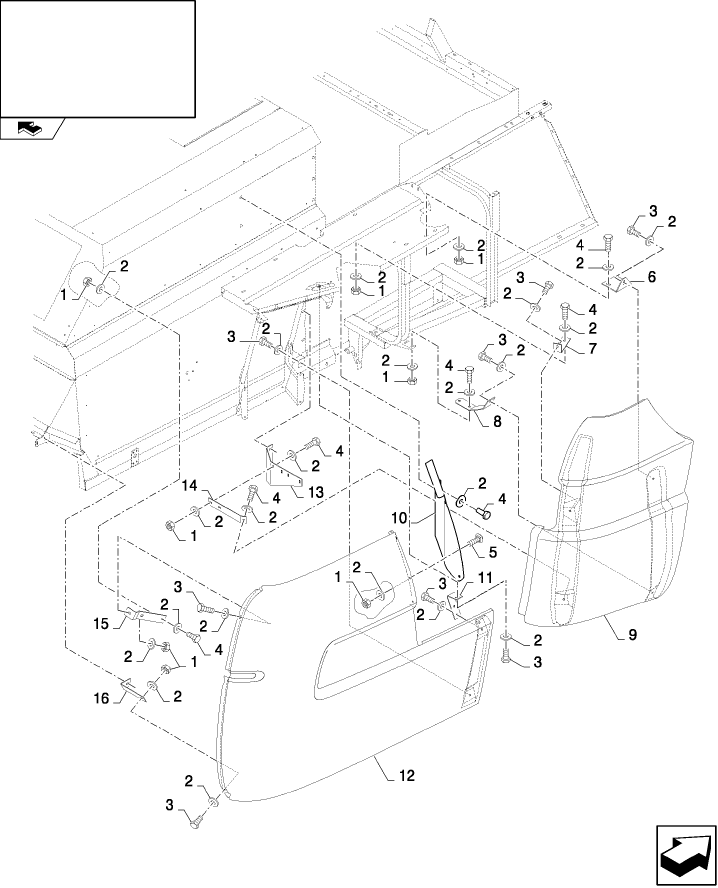 08.14(01) STRAW HOOD SHIELD, RH