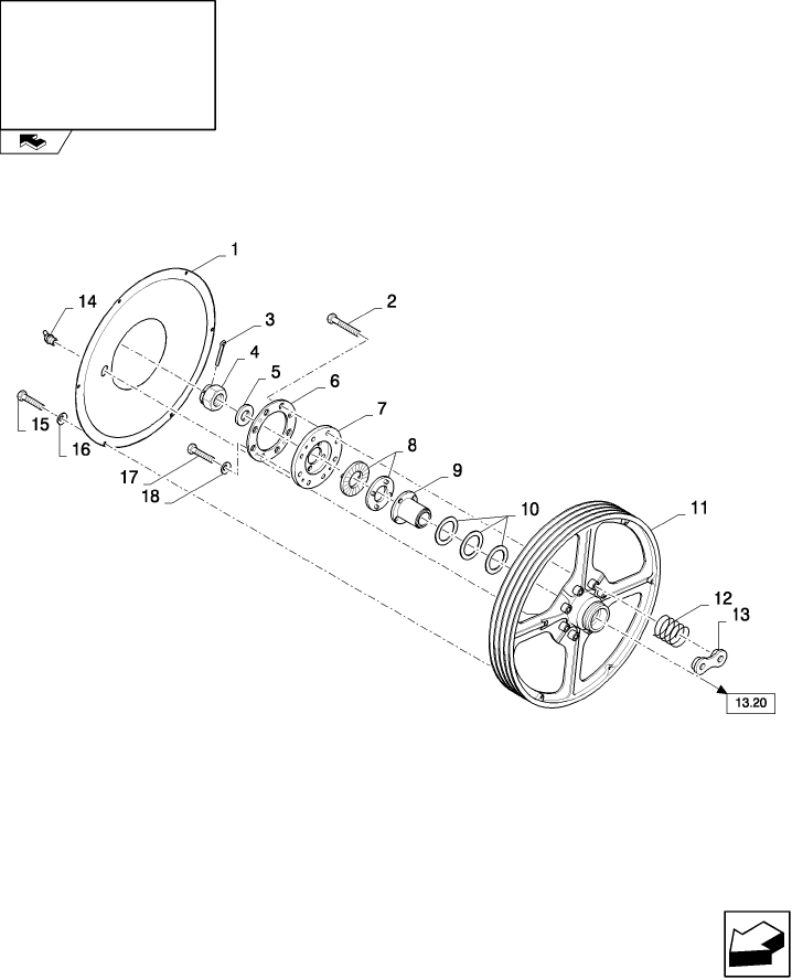 13.19(01) STRAW ELEVATOR, UPPER SHAFT DRIVE