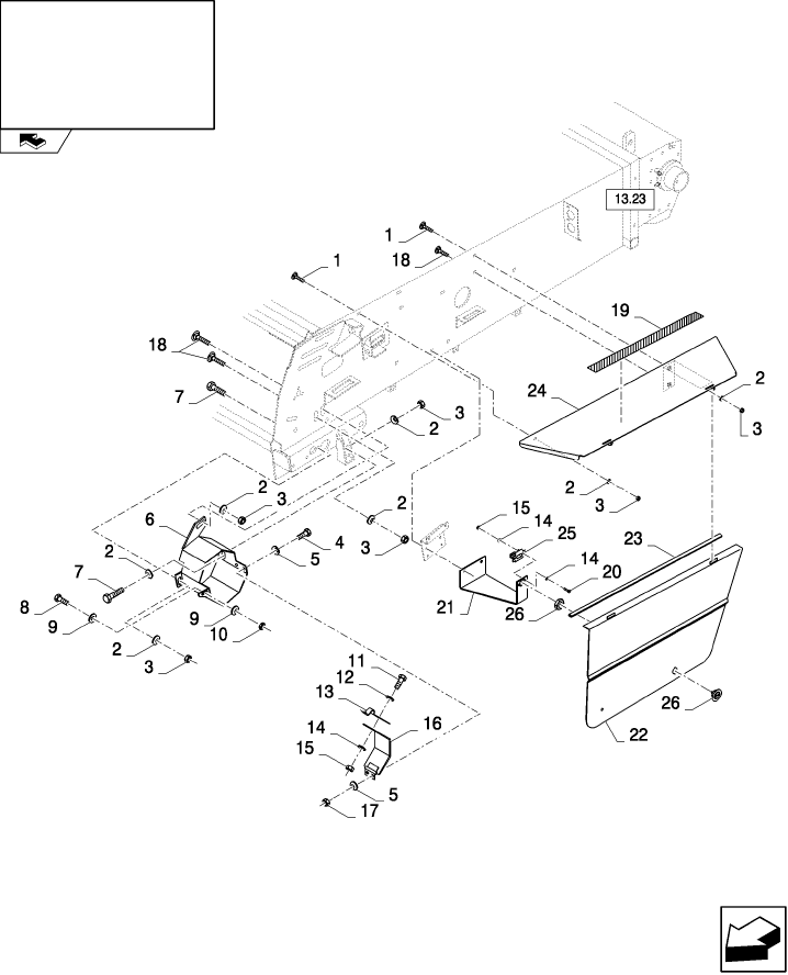 13.26(01) STRAW ELEVATOR , SHIELDS LH