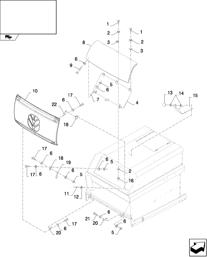 08.17(01) STRAW HOOD SHIELDS, REAR