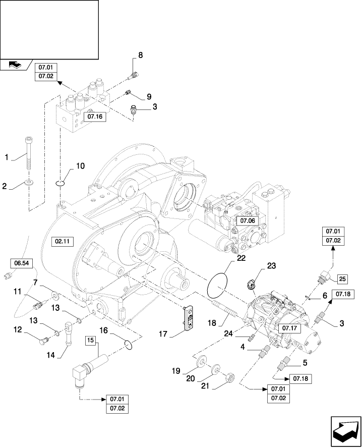 07.15(01) HYDRAULICS FOR ENGINE, PUMP AND DIVIDER