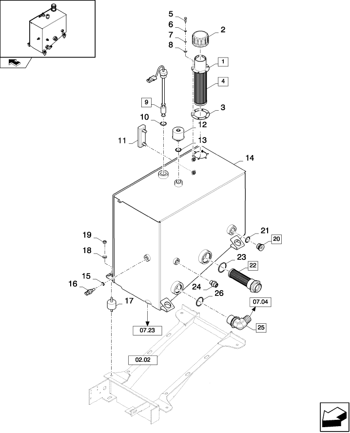 07.03(01) HYDRAULIC TANK