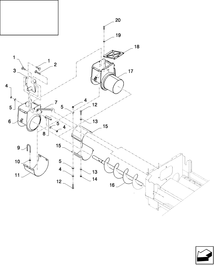 16.02(01) GRAIN ELEVATOR, BOTTOM AUGER