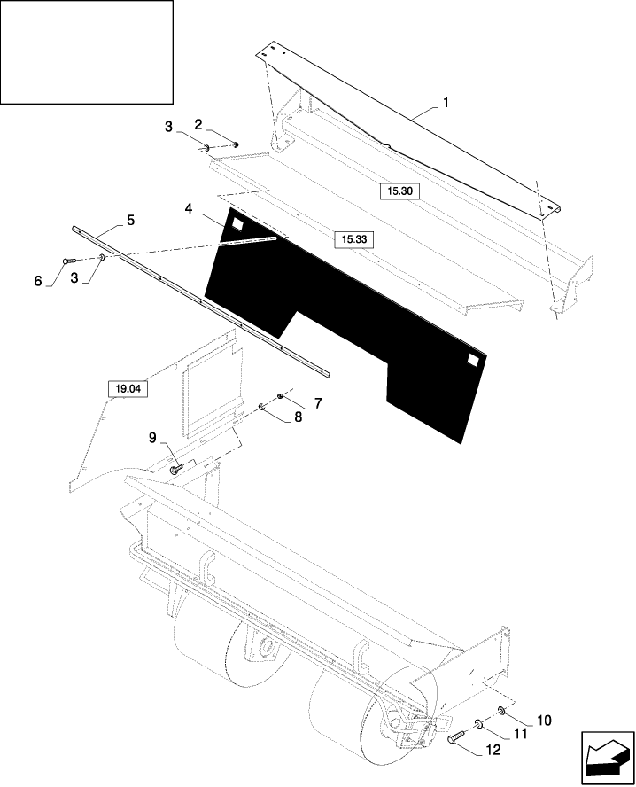 19.50(01) CHAFF SPREADER : MOUNTING GROUP WITH CHOPPER