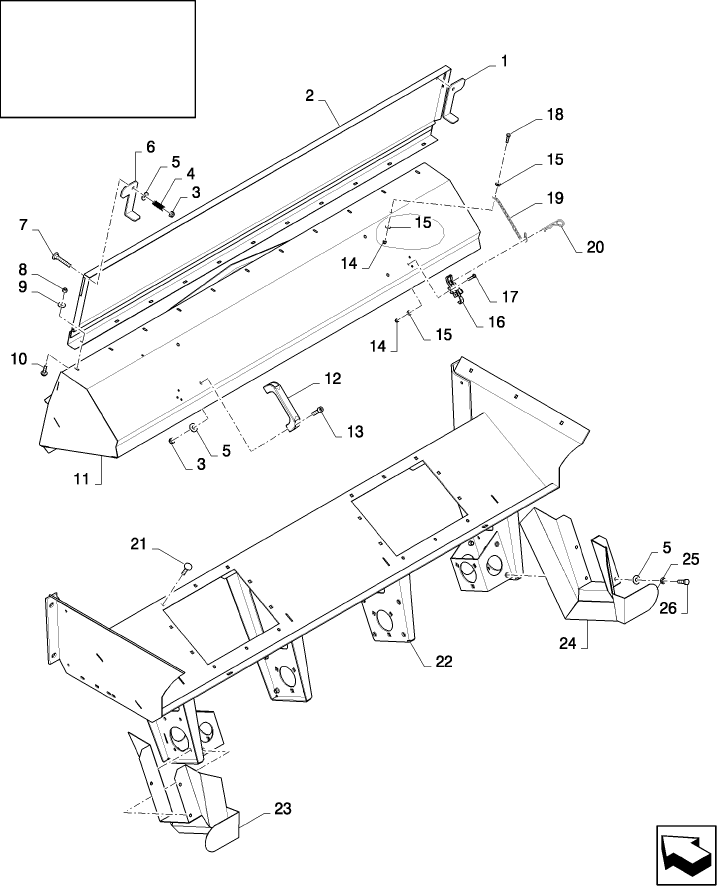 19.51(01) CHAFF SPREADER FRAME WITH CHOPPER