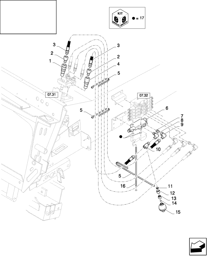 07.32A(01) REBUILD KIT FOR HYDRAULIC REEL