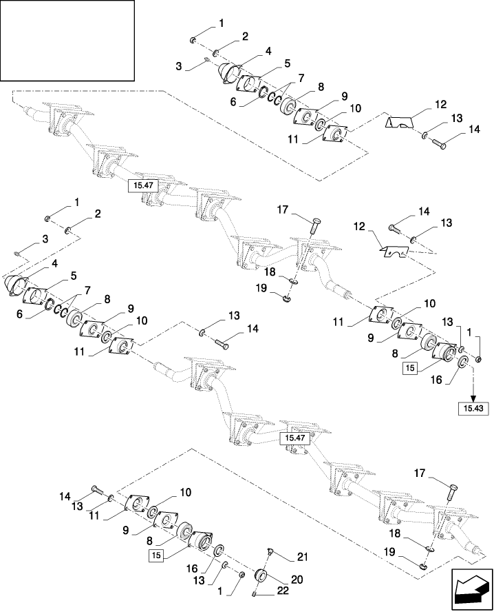 15.44(01) STRAW WALKER SHAFTS BEARING