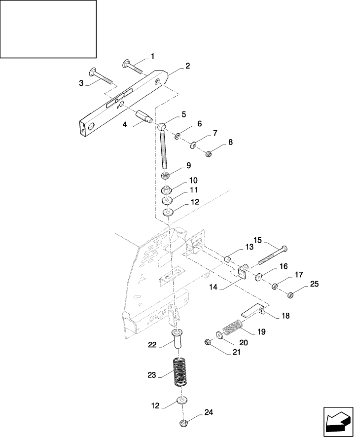 13.15(01) SUSPENSION BRACES WITH FRONT FACE ADJUSTMENT AND LATERAL FLOTATION ONLY