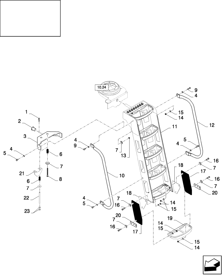 10.25(01) OPERATOR'S PLATFORM LADDER