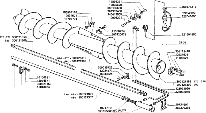 50.04.K AUGER AND KNIFES DRIVE