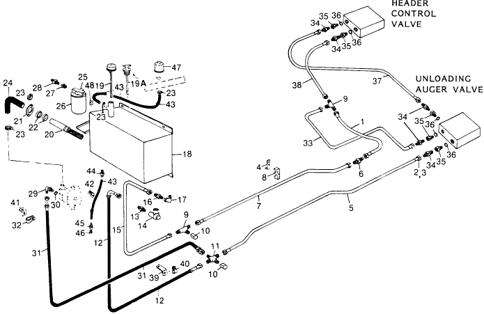 114 HYDRAULICS, OIL RESERVOIR, FILTER & LINES